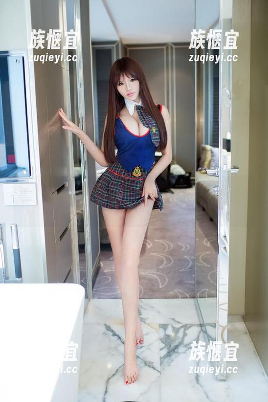 TuiGirl推女郎 - 双马尾变身记：林萌萌从原图到精选，马尾也能有一天的艳丽！